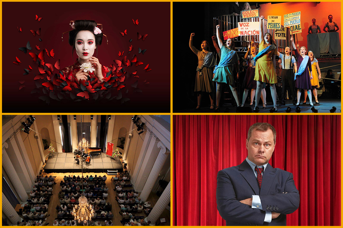 Ukrainian National Opera, Cheltenham Operatic Dramatic Society, a concert at Pittville Pump Room and Jack Dee