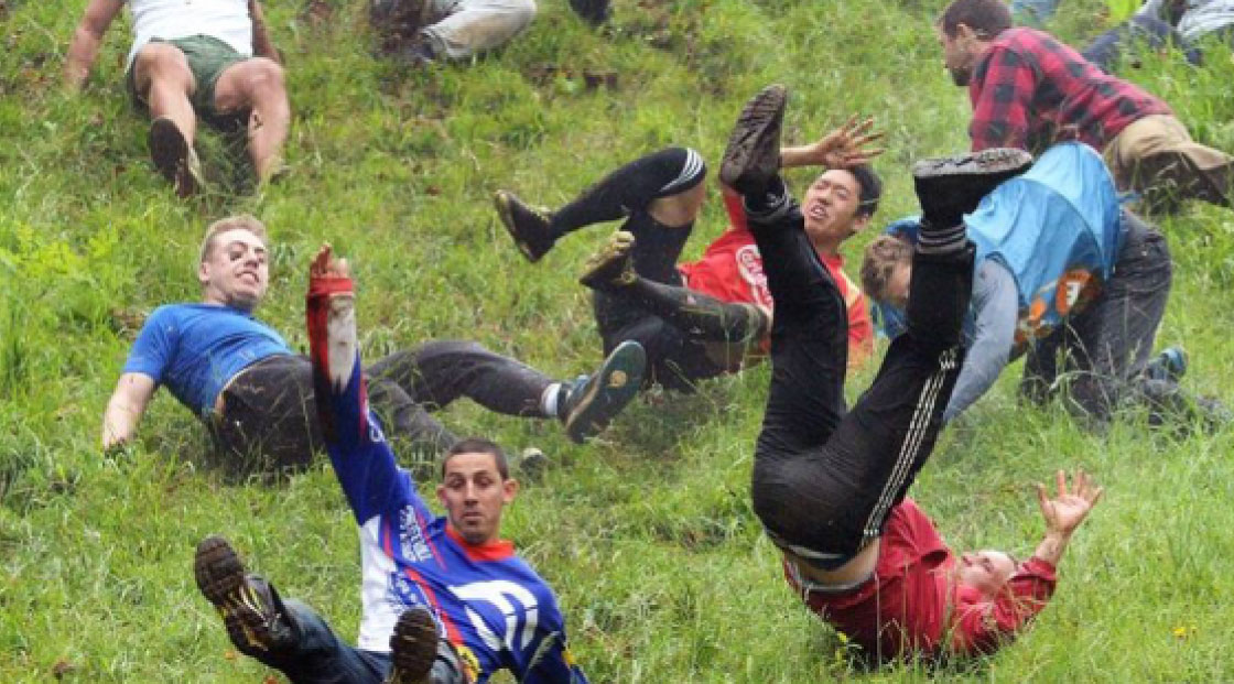 Cheese rolling at Cranham, Cooper’s and the Beechwoods