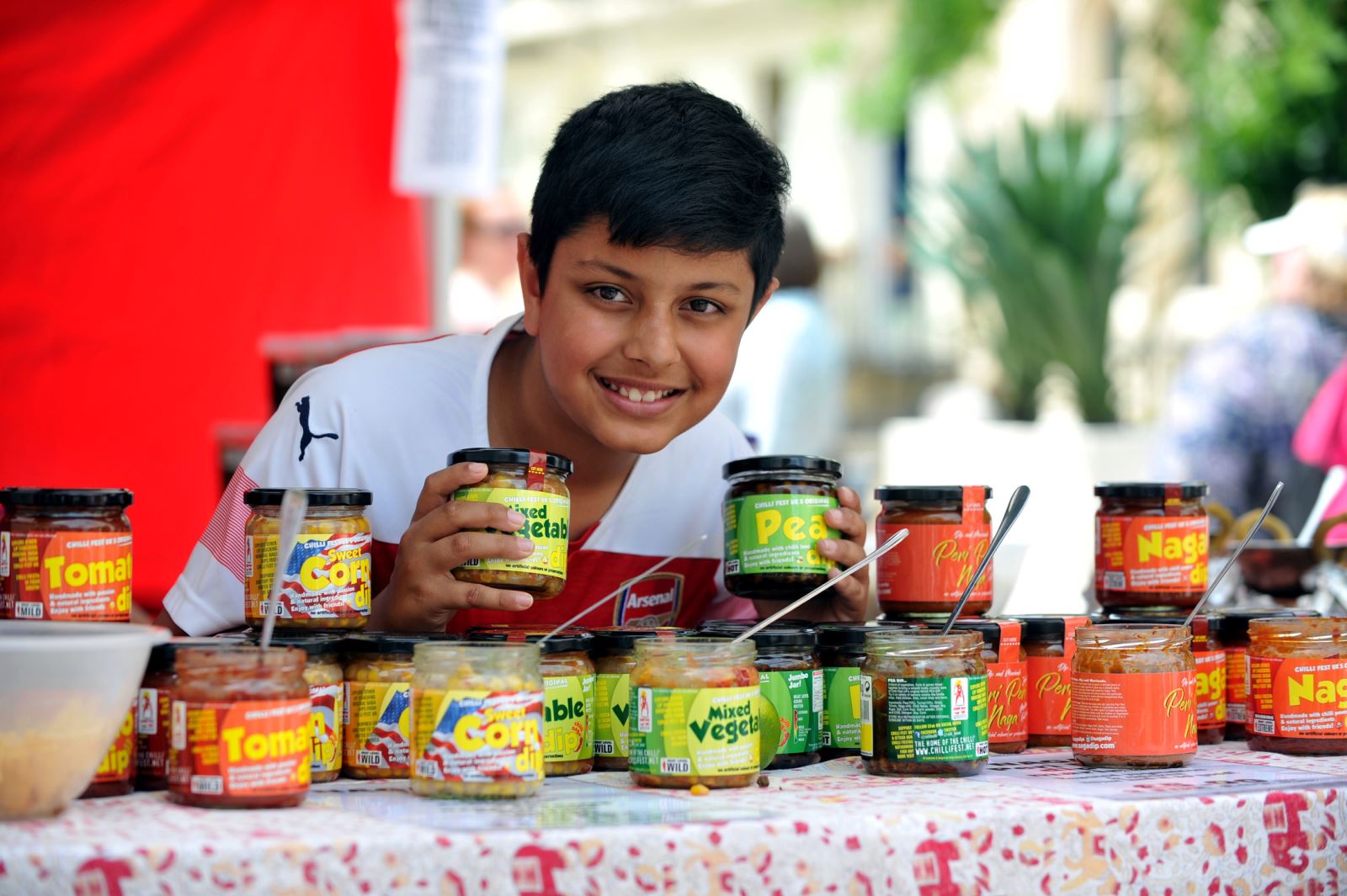 Stallholder at Cheltenham Chilli Fiesta 