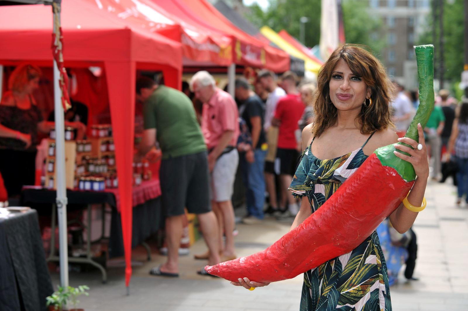 Winner of chilli eating competition