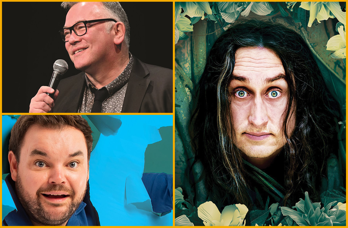 Stewart Lee, Lloyd Griffith and Ross Noble