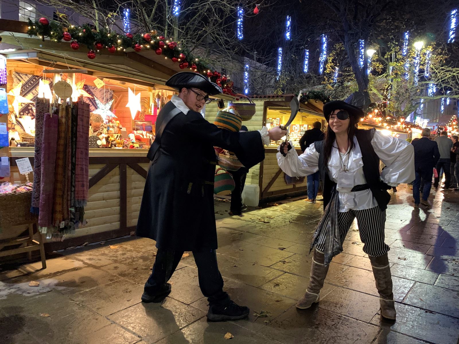 Stall at Cheltenham Christmas market