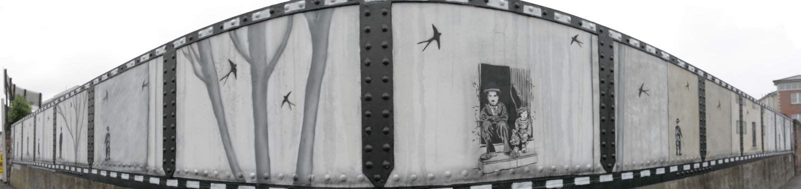 The Charlie Chaplin mural