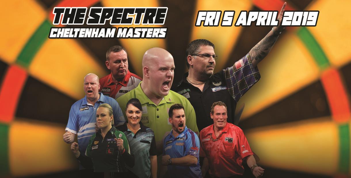 Promotional poster for Cheltenham Masters Darts
