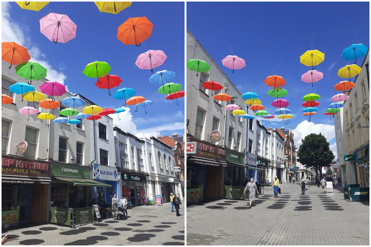 Iconic umbrella project comes to Cheltenham for the first time