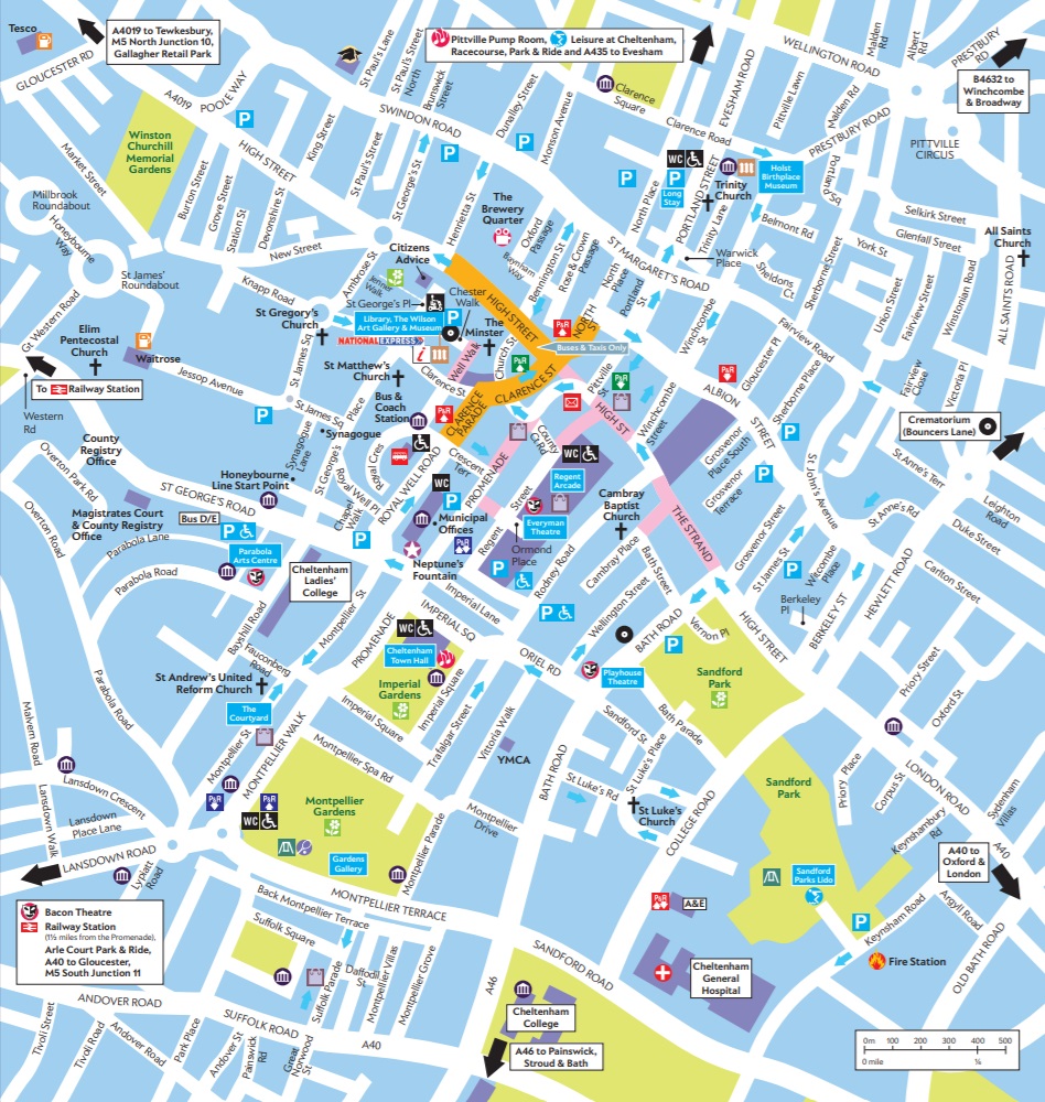 cheltenham general map Map Of Cheltenham Visit Cheltenham cheltenham general map