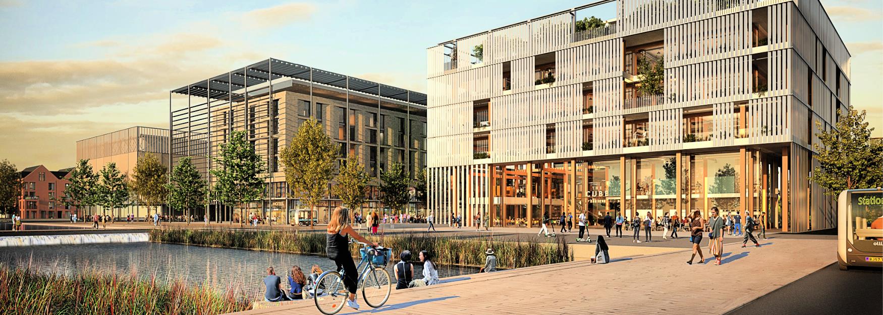Artist impression of Golden Valley Development (Home of Cyber Central UK)