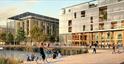 Artist impression of Golden Valley Development (Home of Cyber Central UK)