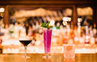 Bar with drinks