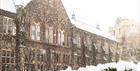 Cheltenham Ladies' College exterior in the snow