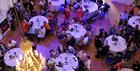 Banqueting layout at Pittville Pump Rooms