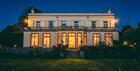 Glenfall House, country house hotel exterior at night