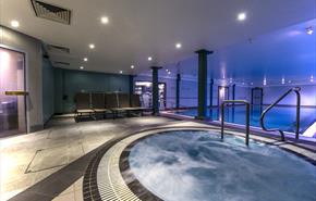 Leisure facilities and pool at DoubleTree by Hilton Cheltenham
